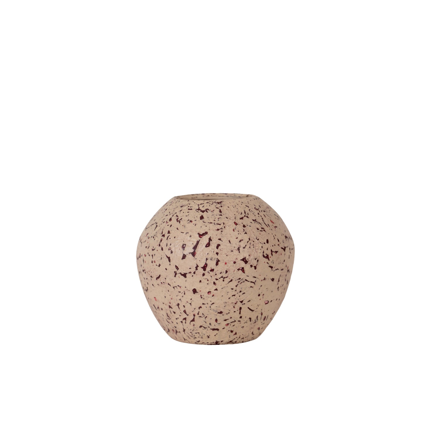 Bold Mini Nude with Rose Crackle Vessel