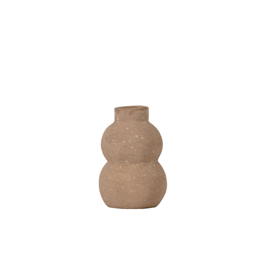 Delima Curved Beige Fleck Mini Vessel