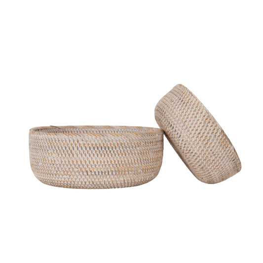 Arbor Woven Bowl Set of Two - Macadamia