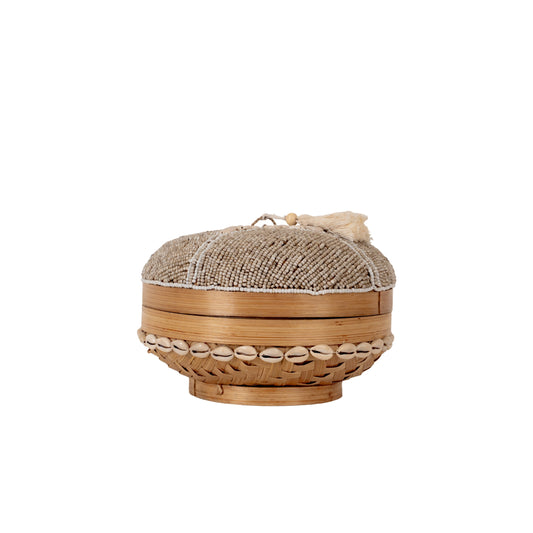 Oceana Shell Lidded Basket