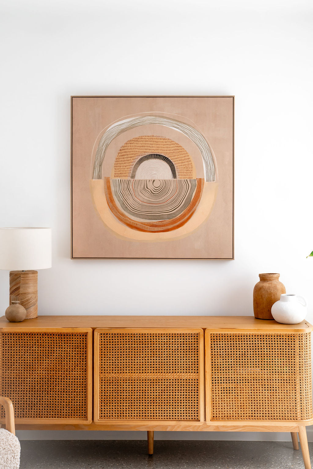 Alba Textured White Medium Vessel