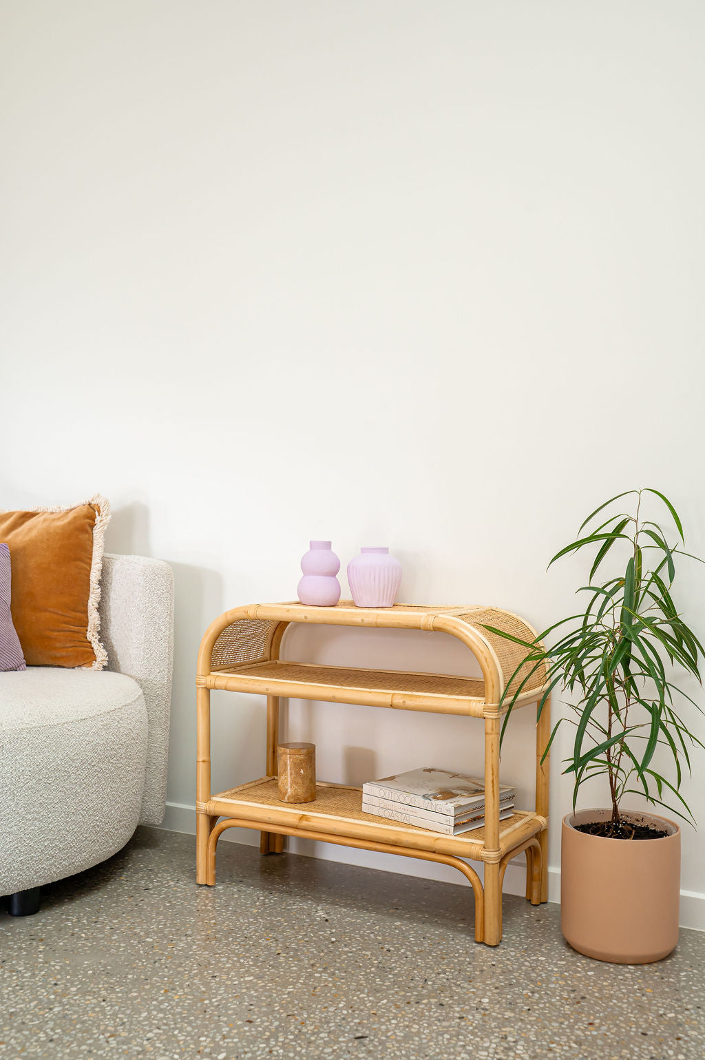Delima Curved Lilac Mini Vessel